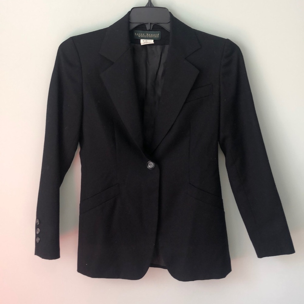 Harve Benard Black Wool Blazer